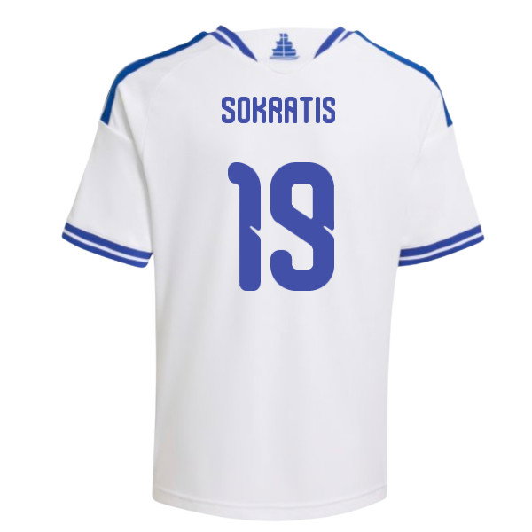 2026-2027 Greece Home Shirt (Kids) (Sokratis 19)-SoccerKits Hub | Buy Soccer Jerseys Online